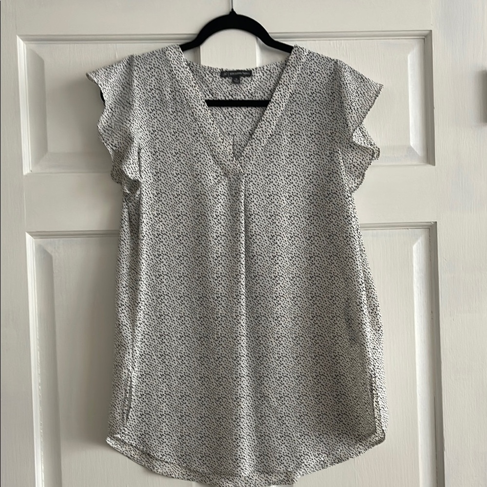 Adrianna Papell Flutter Sleeve Blouse